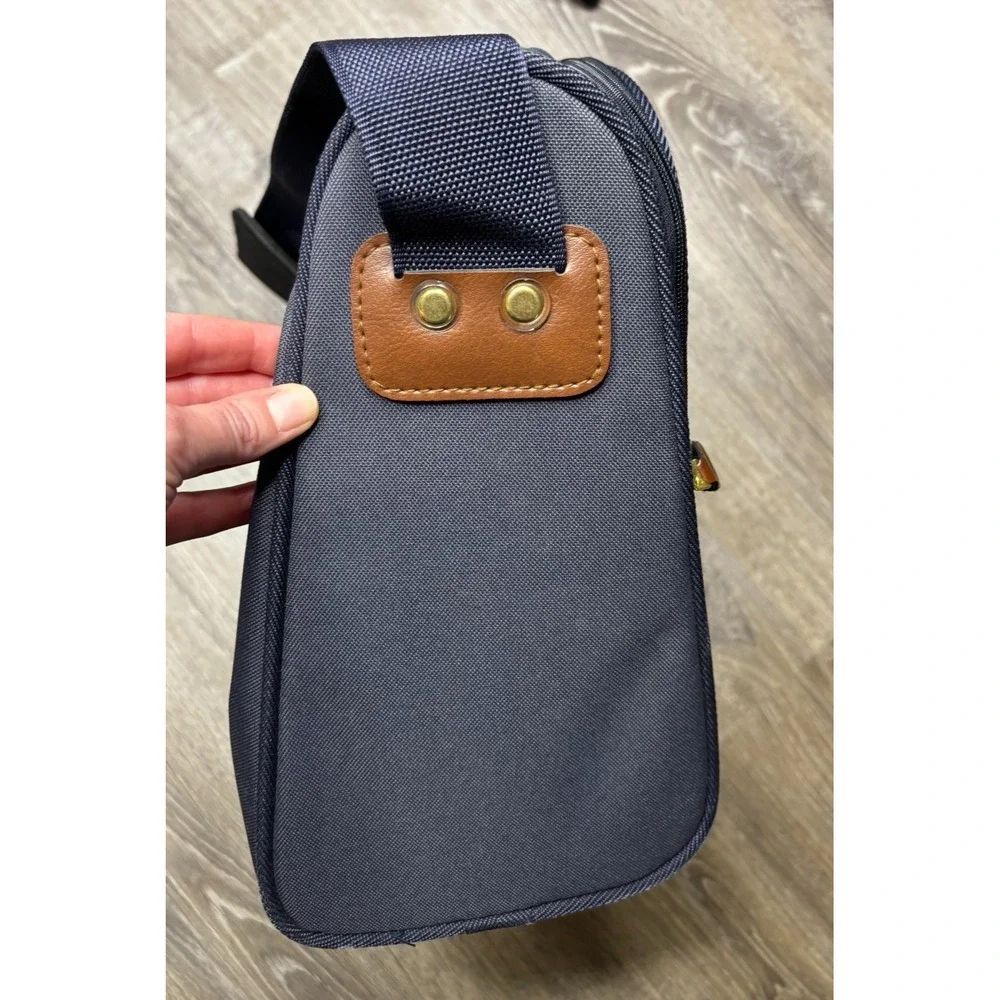 Samsonite Navy Blue Canvas‎ Small Shoulder Bag Carry On Travel Luggage